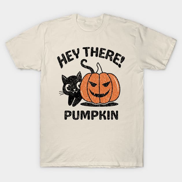 Hey There Pumpkin Halloween Cat T-Shirt by ThyShirtProject - Affiliate